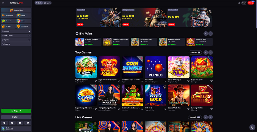 Explore the Exciting World of Katana Spin Online Casino UK